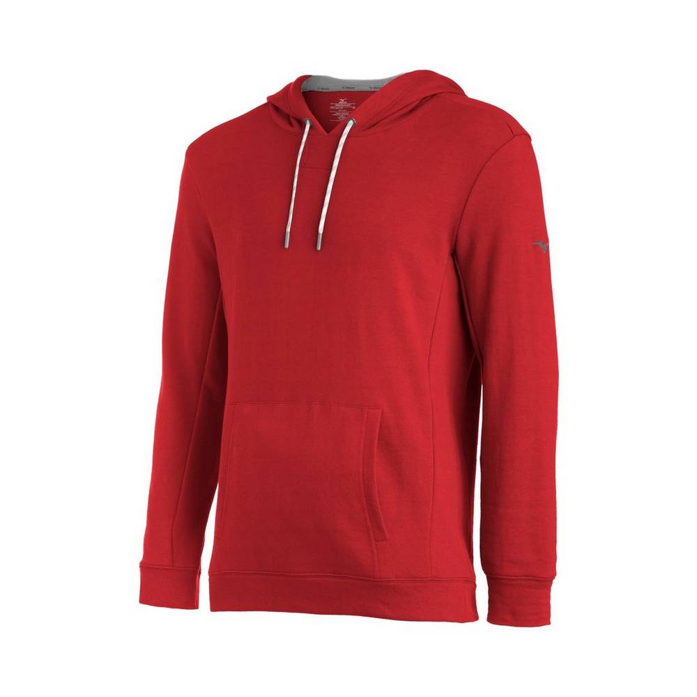 Mens Mizuno Comp Warmup Hoodie Red Philippines (ERXUCW409)